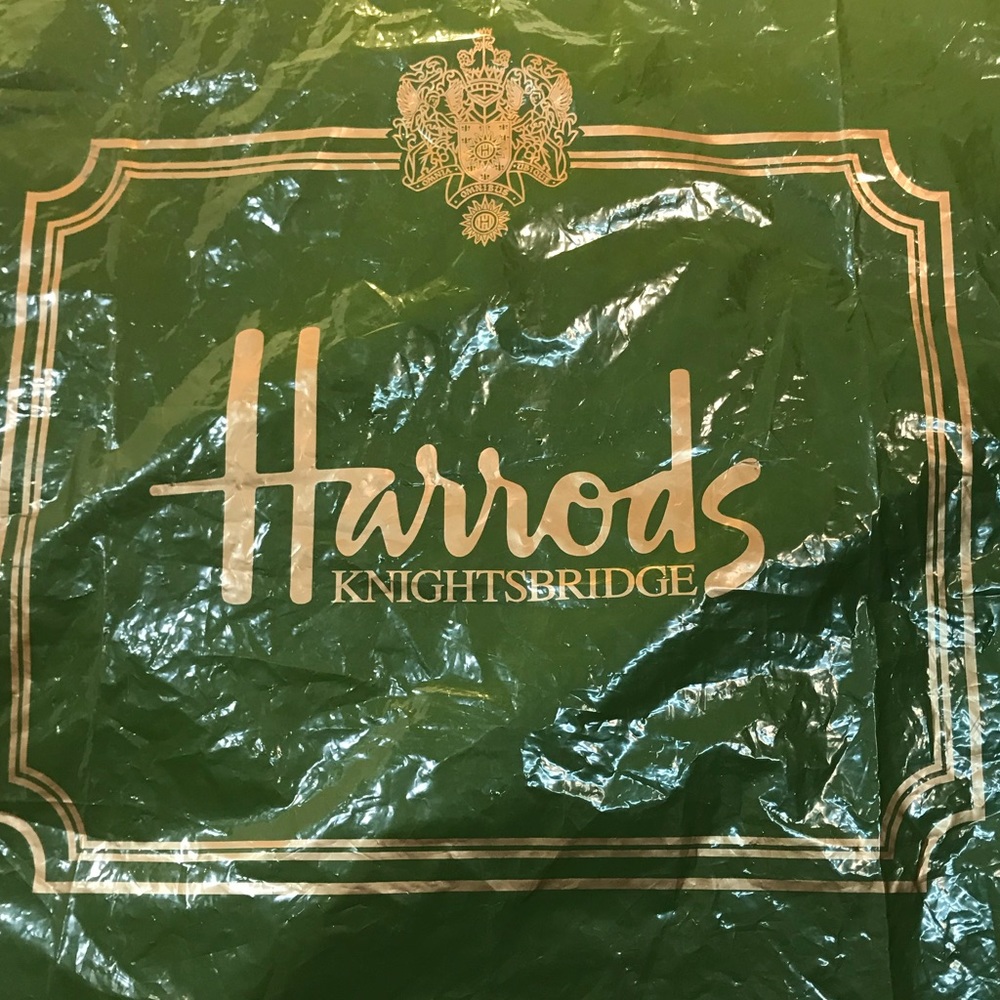 HARRODS OF LONDON SHOPPING BAG vintage